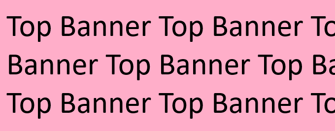 top banner